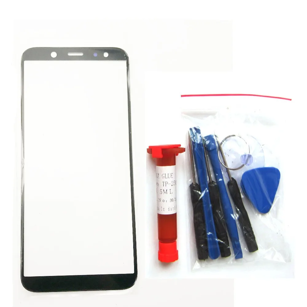 

Replacement LCD Touch Screen Front Glass Outer Lens For Samsung A6 2018 A600 A600F Touchscreen repair part + uv glue + tools