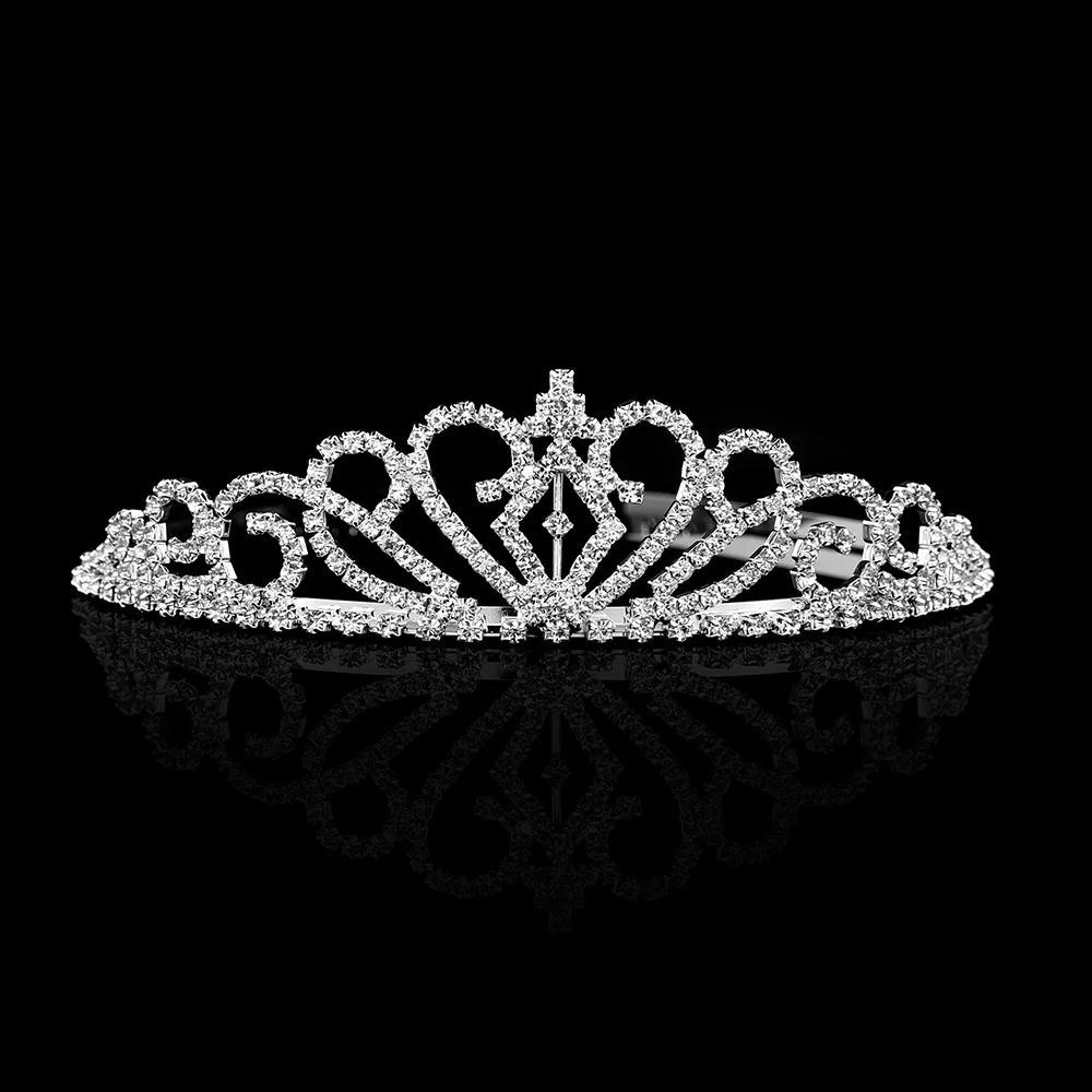 Свадебные украшения для волос Корона диадема невесты Цветы Аксессуары для невесты Золото Серебро австрийский прозрачный диадема с кристаллами Свадебные короны