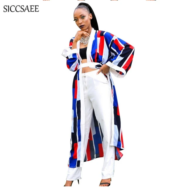 Best Product British Style Maxi Long Sleeve Cardigan For Women With Sashes Geometric Printed Manteau Femme Cloak Fall 2018 Ponchos Casual