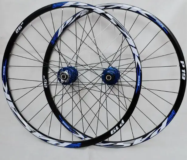 PASAK P01 MTB горный велосипед передний 2 задний 4 герметичные подшипники ступицы колеса колесная оправа - Цвет: 29inch black blue