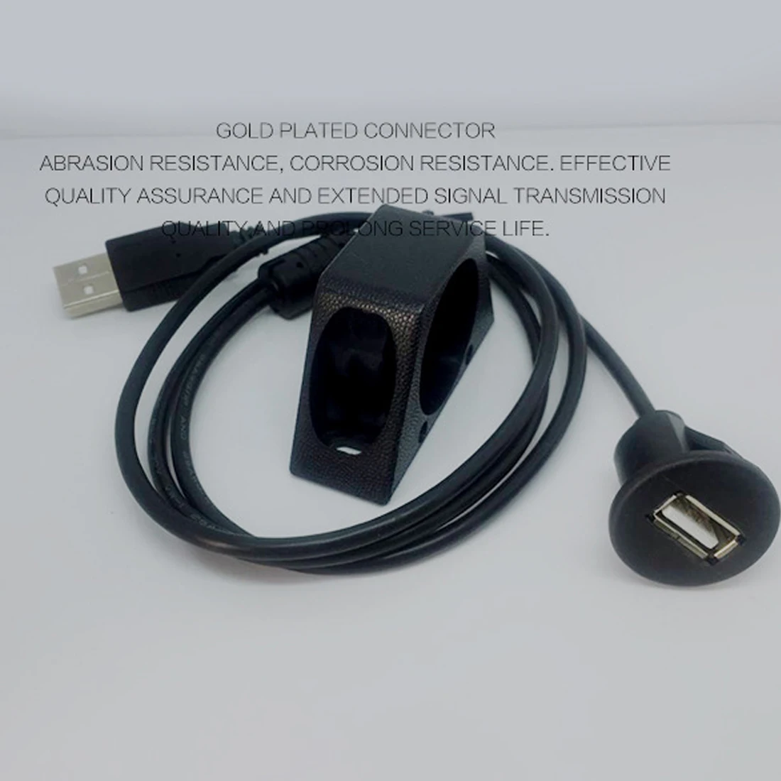 

Dewtreetali Hot Sale Car Dashboard Mounting Panel Installation USB Extension Adapter M/F Cable Lead #R179T#