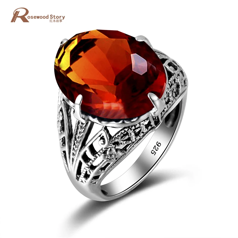 Женское кольцо из серебра 925 пробы с коричневым камнем|ring ring|ring 925ring engagement |