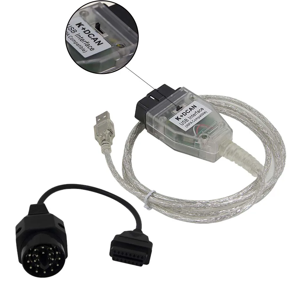 Для BMW INPA K+ CAN FTDI FT232RQ OBD диагностический кабель INPA K DCAN АВТО OBDII OBD2 Диагностический интерфейс USB с 20 контактами для BMW