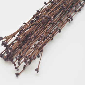 

30 Colors Pip Berry Garland Vine Stem Dark burgendy red win red for Floral Head Ring Crafts Wedding Garland Decoration