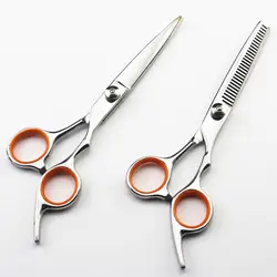 Профессиональный 6 дюймов 4cr ножницы сократить стрижки салон scissor макияж makas Парикмахерская филировочные ножницы парикмахерские ножницы