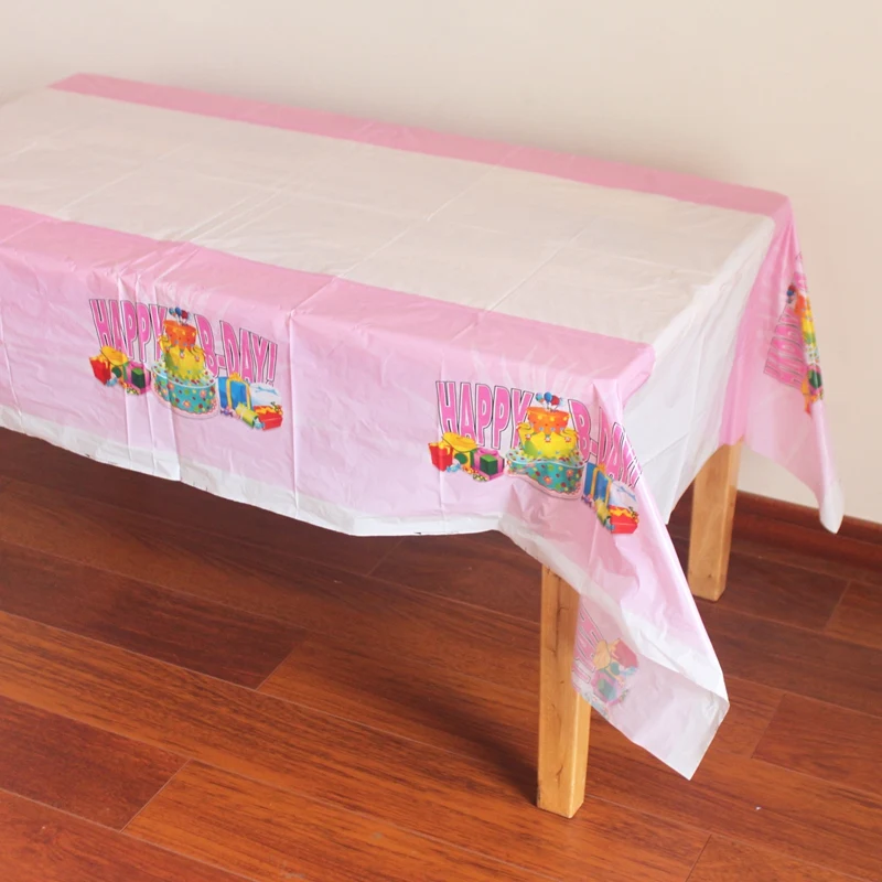 Disposable Plastic Table Cloth Table Cover Tablecloth Waterproof For Kids Birthday Party Decoration 180*108cm