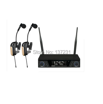 

True diversity Dual Channel Professional saxophone wireless microphone EX-200/ST-1 IR sync 80M operating range