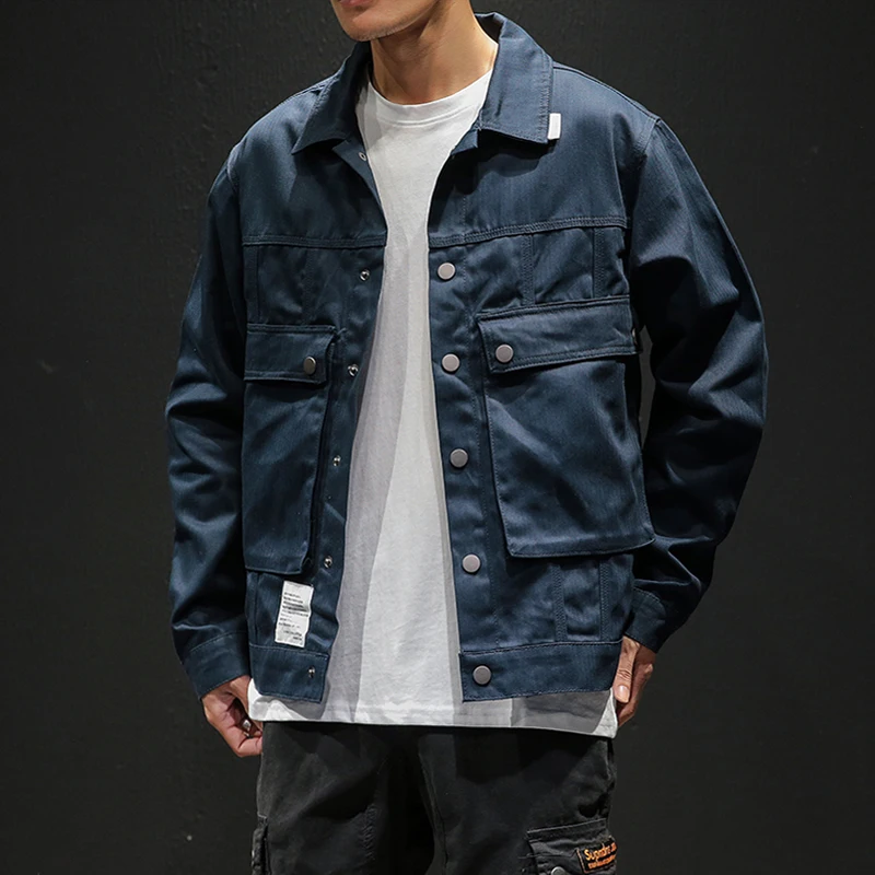 Large size Men's Jacket 2019 Men's Casual Jacket Male Turn-down Collar Coat Mens tactical jacket streetwear bomber jacket men