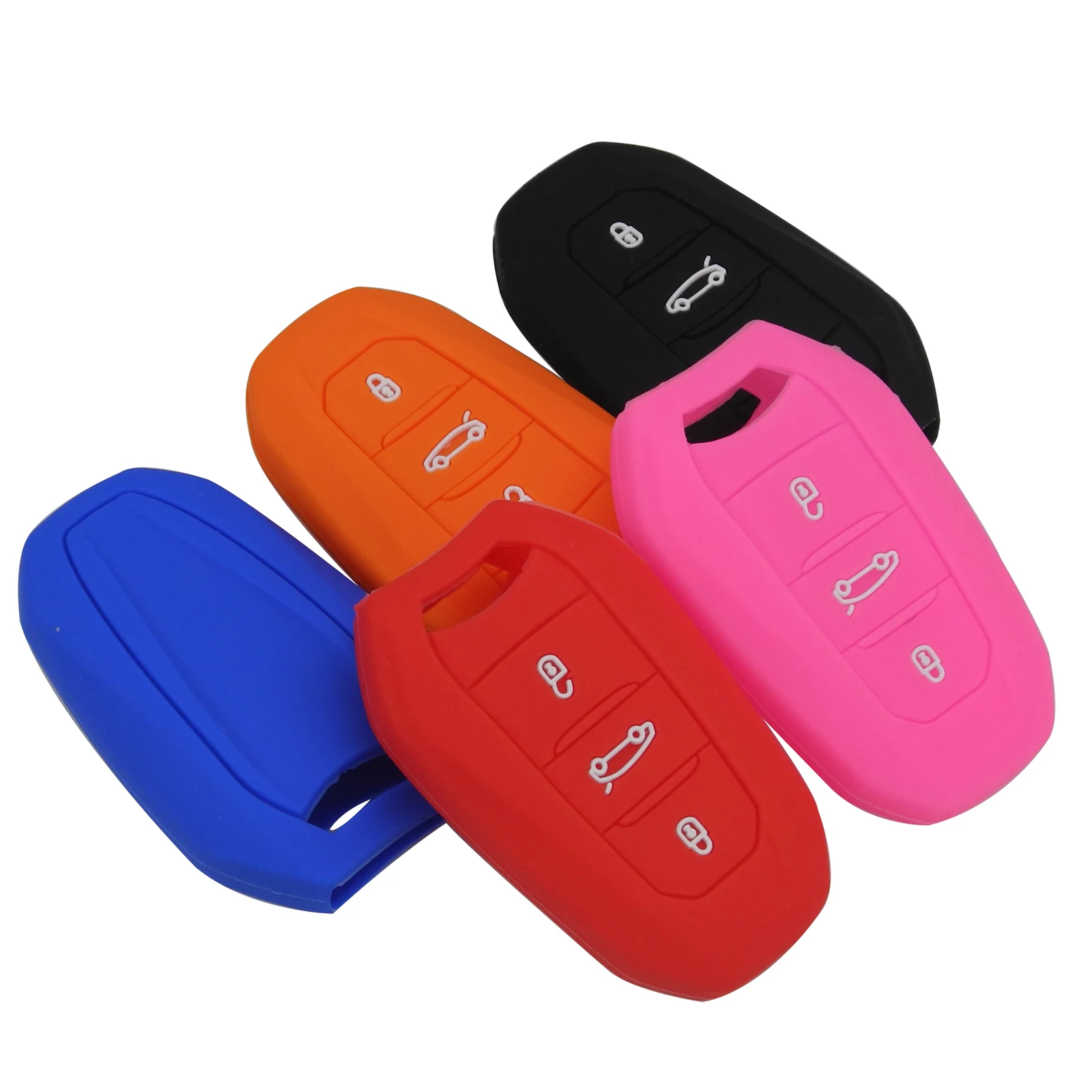 Keyforkess 30pcs custodia protettiva in Silicone per chiave a distanza per Citroen C5 C6 C4L CACTUS C3XR DS6 DS5L Elysee Peugeot 2008 3008 508 4008 408 - HTB1e4KpjTnI8KJjy0Ffq6AdoVXaM