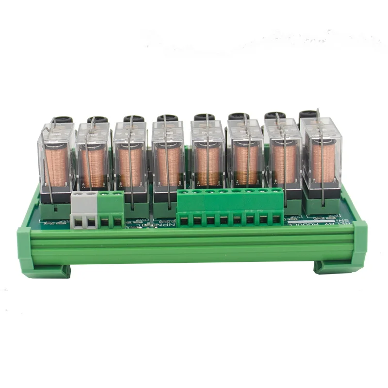 8 канальный 1 SPDT DIN рейку OMRON G2R 12V DC/AC с предохранителем интерфейс релейный