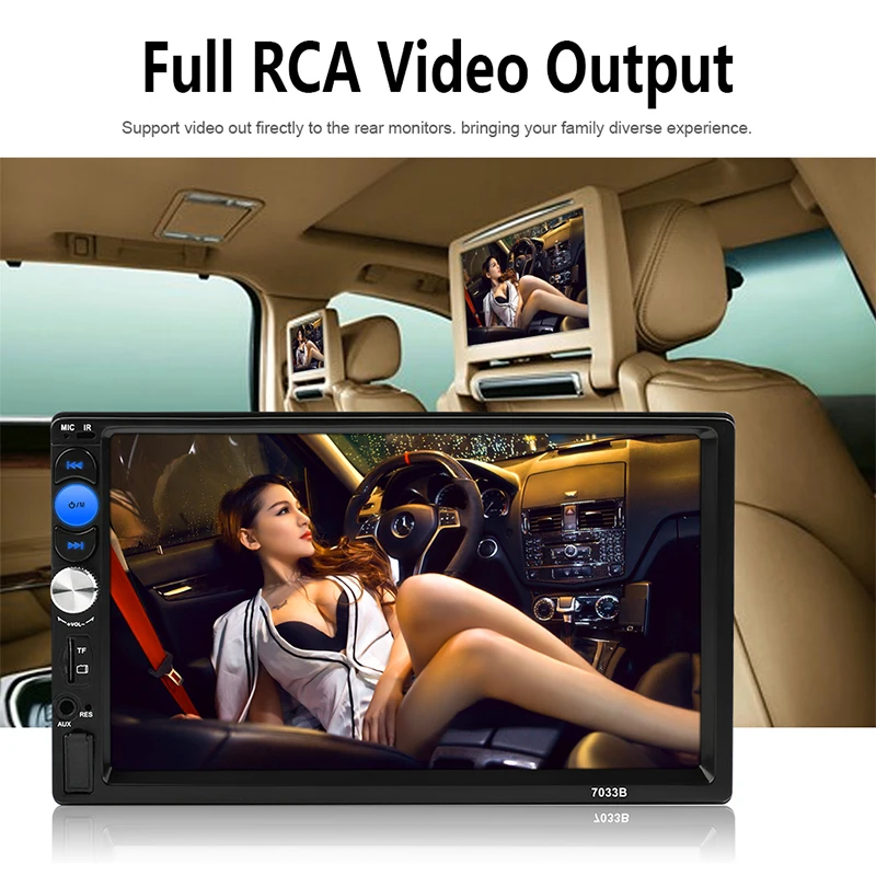 2 Din Car Radio 7 Player MP5 Bluetooth AUX USB 2din Autoradio Car Backup Monitor Car Audio For Rear View Camera Remote Control 2 Din Car Radio 7 Player MP5 Bluetooth AUX USB 2din Autoradio Car Backup Monitor Car Audio For Rear View Camera Remote Control