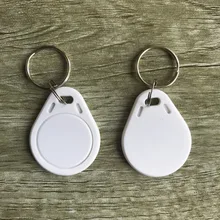 13,56 МГц HF ISO14443A белого цвета радиочистотная идентификация 1к брелок-100 шт