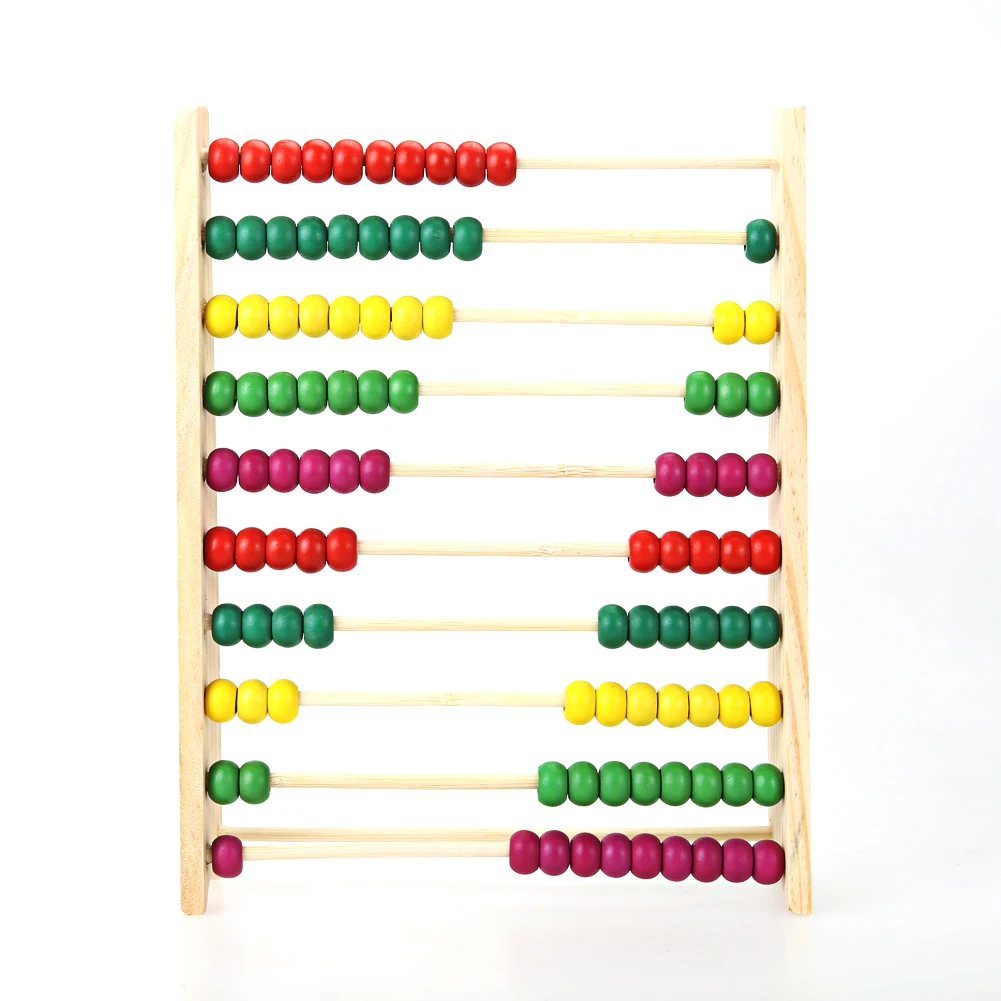 Wooden Abacus Children Kids Counting Number Maths Learning Toy Baby Kids Educational Math Toy For Kids Learn Birthday Gift