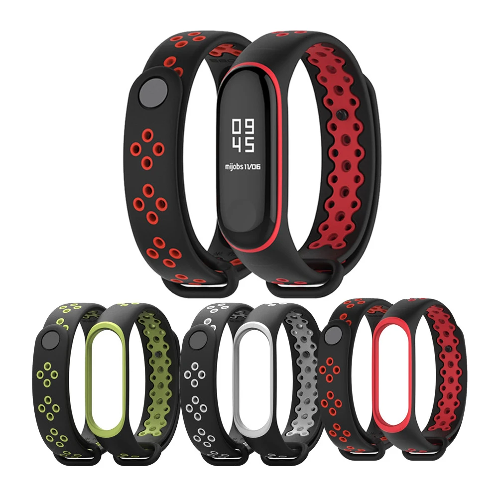Прочный, съемные ТПУ браслеты зашитный кожук браслет ремешок для Xiaomi mi Band 3 xaomi xiomi mi Группа Band3 ремни спортивные браслеты