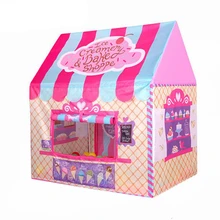 Детские игрушки палатки Складные портативные палатки для мальчиков и девочек принцесса замок Крытый палатка для игры во дворе игровой коврик домик для игр с ковриком лучший подарок