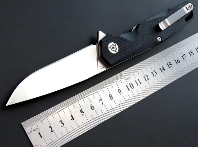 CH1047 Топ тактический складной нож D2 лезвие G10 Ручка шарикоподшипник Флиппер Открытый Отдых выживания карманные ножи подарок EDC инструмент - Цвет: Черный