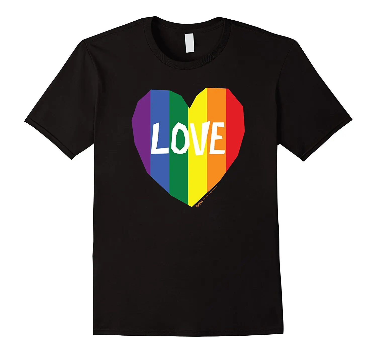 

Love Gay Pride LGBT Rainbow Flag Heart Valentines Day Tee Custom Made Good Quality Shirt Top Tee Funny Tee Shirts Hipster Summer