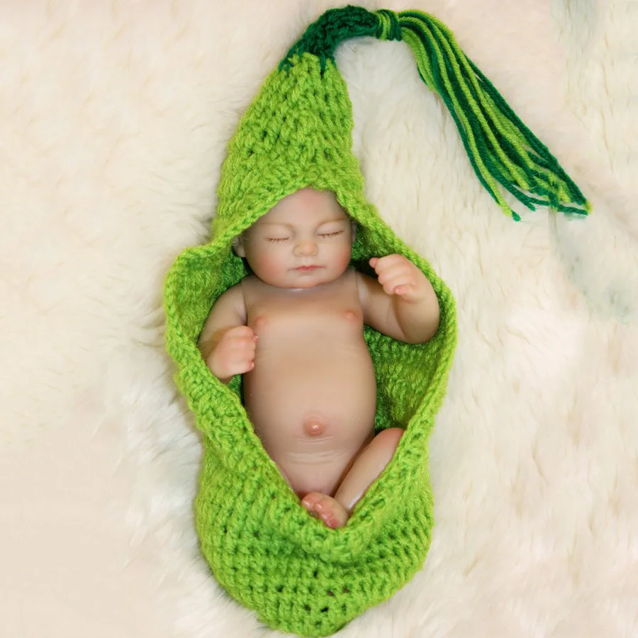

25 cm Mini Bebe Doll Cute Girl Baby Doll Vinyl Silicone Realistic Reborn Dolls Grow up Toys Children Gift