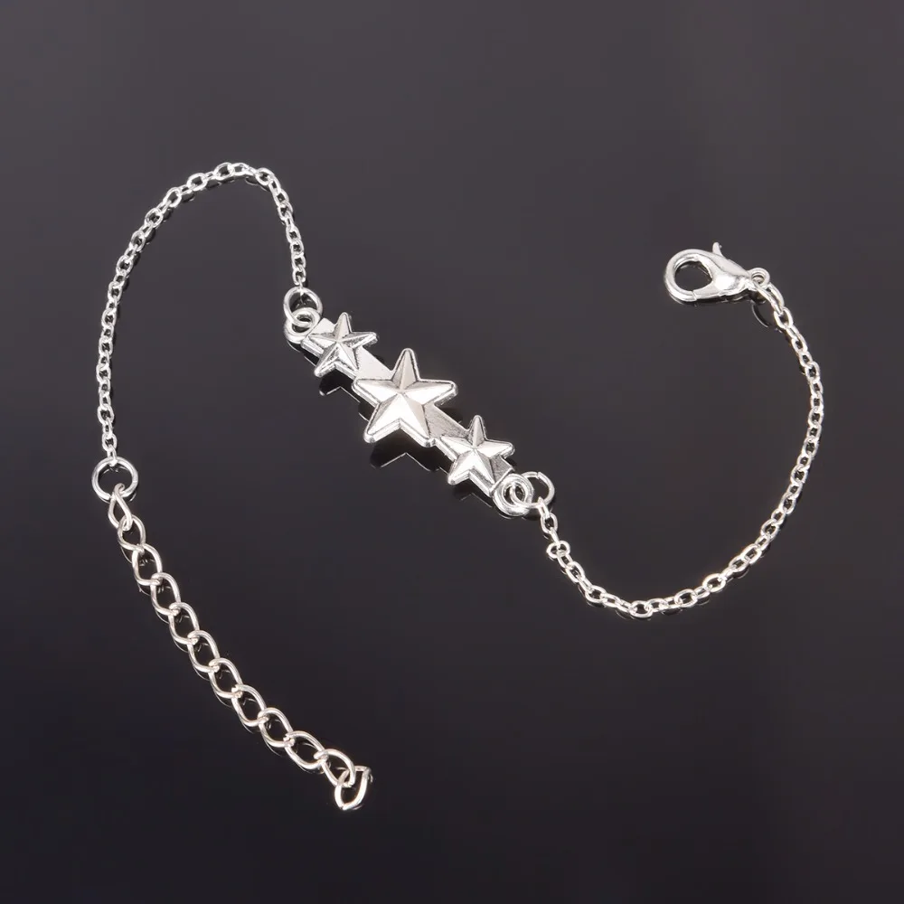 Simple Style Silver Plated Charm Bracelet Jewelry Gift Wedding Banquet Wholesale Top Quality 1 D2 4