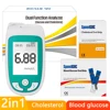 2 in1 Multi-Function Cholesterol tester&blood glucose meter with Test Strips & Lancets Cholesterol & Diabetes Monitoring system ► Photo 1/5