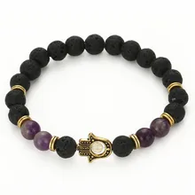 Индивидуальные бусины в виде ладоней браслет для мужчин и женщин фондовый браслет на ладонь