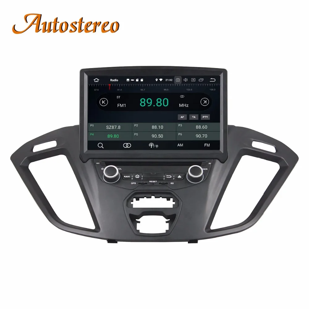 Top Autostereo Android 8 4+32G Car DVD Player GPS navigation For Ford Transit Custom 2016 headunit multimedia player tape recorder 5