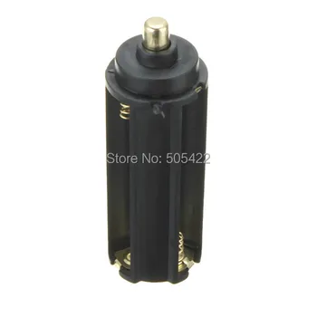 

Black 3AAA Battery Plastic Holder Box Case Cylindrical Type For Flashlight Light 1000pcs/lot