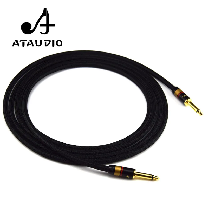 Кабель ATAUDIO HIFI MONO 6 5 мм 4N OFC 1/4 &quotJack 35 кабель Папа папа|6.5mm cable|male cablecable male |