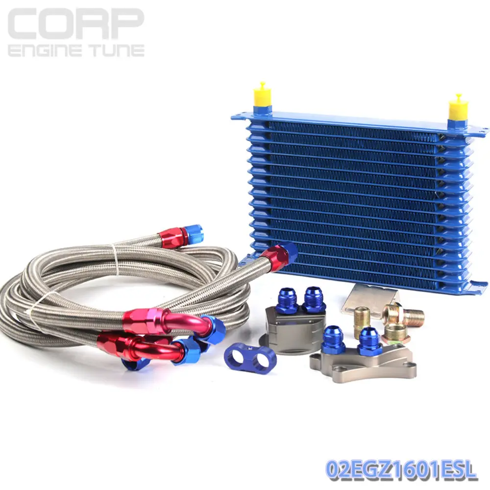 15 ROW OIL COOLER KIT FOR NISSAN Silvia S13 S14 180SX 200SX 240SX