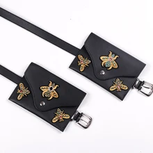 Поясная Сумка Женская поясная модная сумка на пояс apis florea кожаная сумка на грудь Красный Черный Цвет новая мода высокое качество