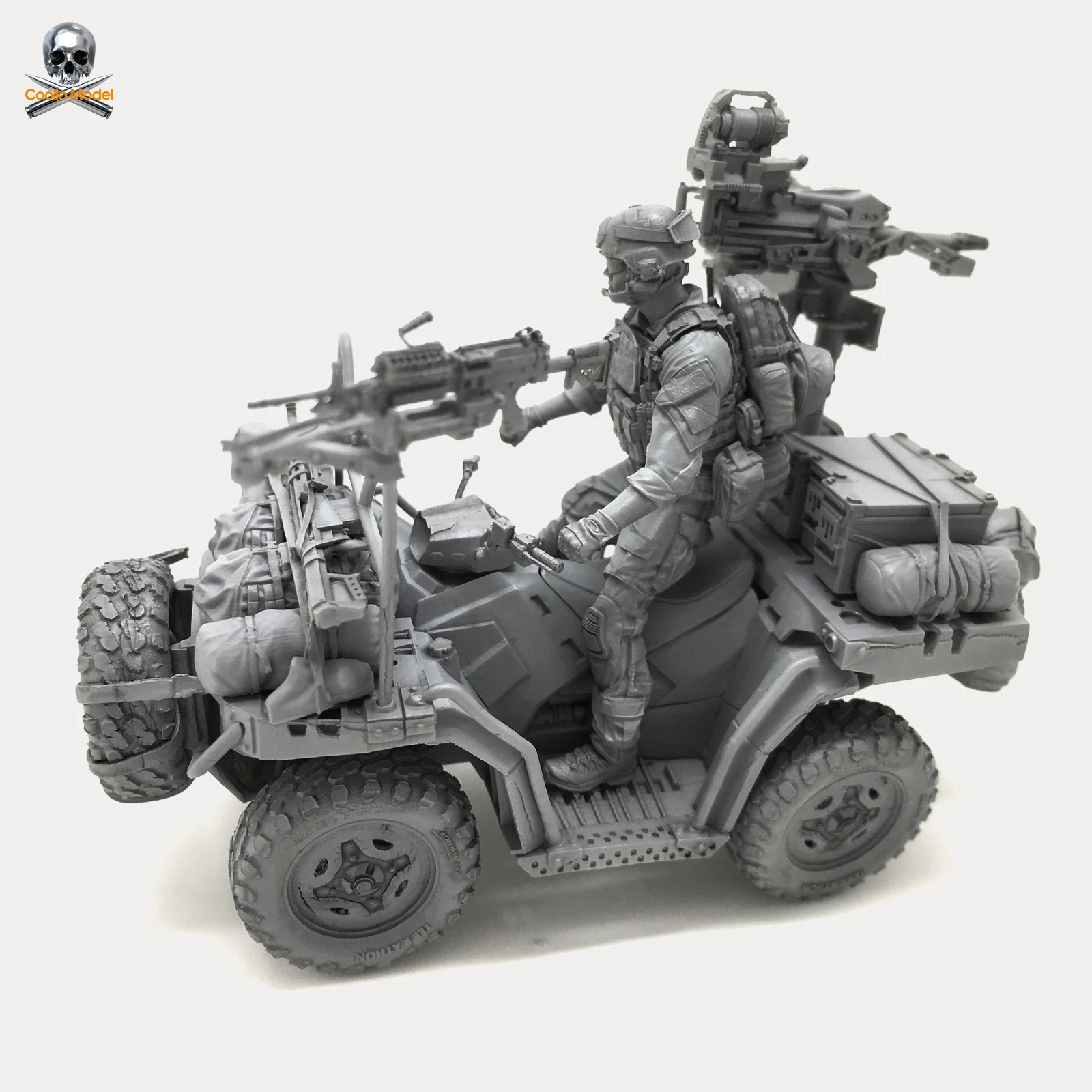 

American Navy SEALs Man and Terrain Vehicle(B Set) 1/35 Resin Model DXC-04