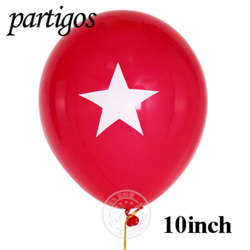Специальные товары для украшения Дня независимости вечерние товары США фольгированные воздушные шары в виде звезд и полос Капитан Америка Globos - Цвет: red star