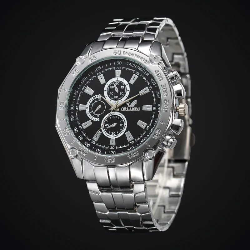 Relojes Hombre роскошные деловые часы мужские модные водонепроницаемые спортивные кварцевые часы из нержавеющей стали спортивные часы с таймером Nibosi Montre - Цвет: Черный