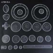 Quebra-cabeça espirógrafo para desenho, brinquedo para crianças, conjunto de ferramentas de secagem geométrica intertravável, engrenagens e rodas, acessórios de desenho, 22 peças