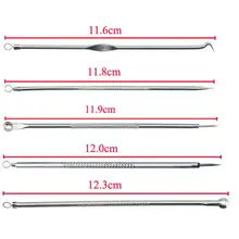 BellyLady для удаления черных точек и инструмент для удаления прыщей Инструмент иглы набор кистей для макияжа 5 шт./компл