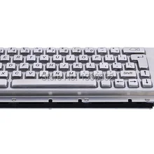 Промышленная металлическая клавиатура с cherry keyswitch и дополнительный металлический трекбол/тачпад, механическая жесткая клавиатура из нержавеющей стали
