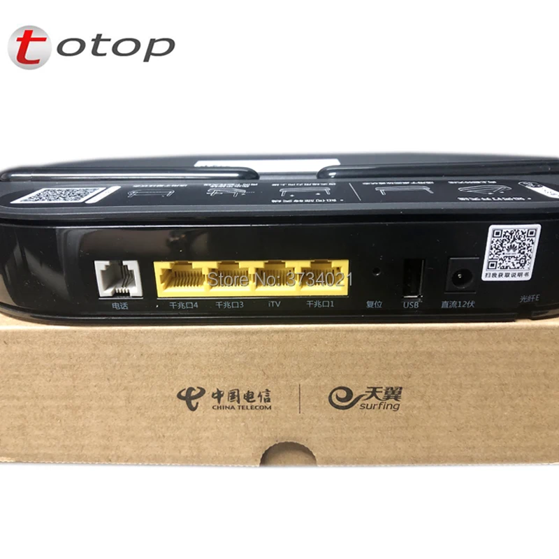 Оригинальный huawei HS8145V EPON ONT 4GE + 1Tel + 1USB + Wifi 2,4 г/5 г, huawei EPON ONU для волоконно-оптического сетевого маршрутизатора, английская прошивка