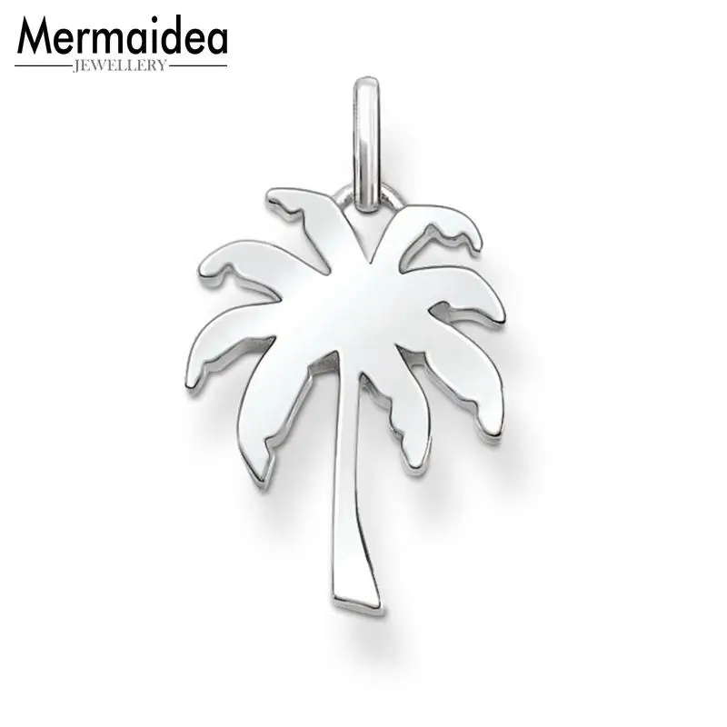 

Pendant Coconut Palm Tree 2019 Fashion Jewelry Style Bijoux Necklace 925 Sterling Silver Accessories Gift For Woman