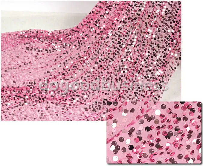 150 см x 300 см блестящая ткань с вышивкой и блестками Мягкий сетчатый фон для свадьбы украшение для банкета и вечеринки - Цвет: Normal pink