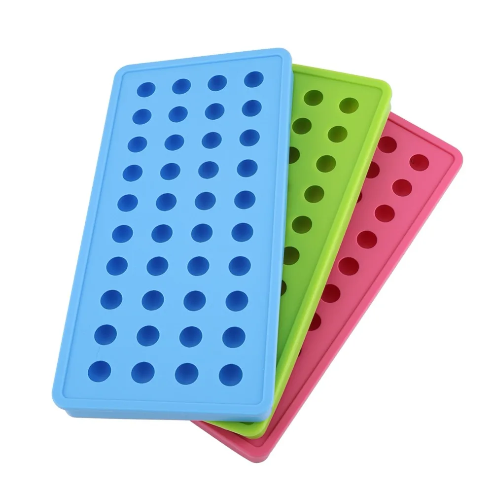 40 Holes Silicone Ice Cube Tray Mini Round Shape Ice Cream Ball Mold