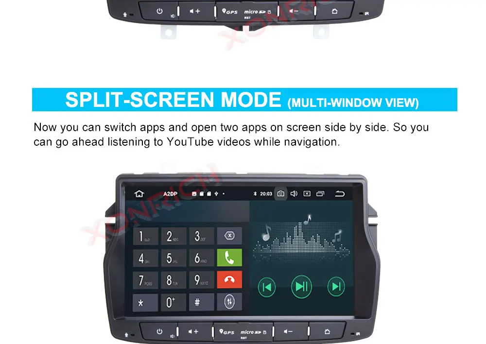 Sale Autoradio 1 din Android 9.0  Car DVD GPS For Lada Vesta 2015-2018 Automotive Multimedia Player DSP WIFI Navi OBD 23
