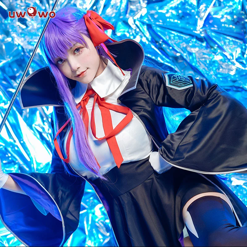 

UWOWO Anime Game Fate/EXTRA CCC BB Cosplay Costume Kokui Byibyi Black-coat Moon Cancer Costume BB Uniform Cospaly Costume Set