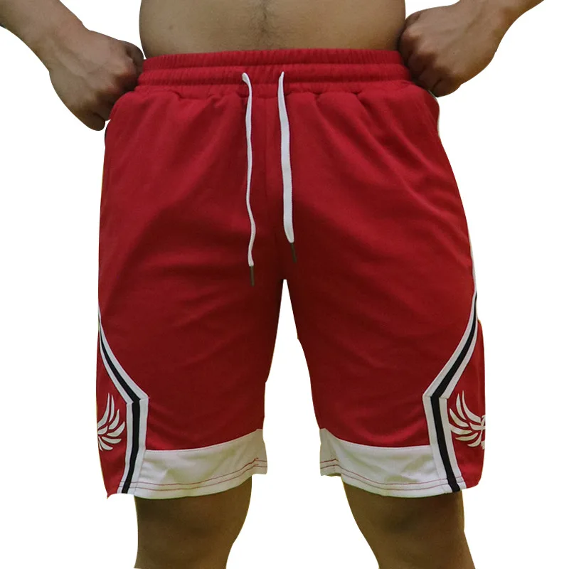 Для мужчин бренда Slim Fit Короткие брюки Фитнес Бодибилдинг Сталкивателем шорты