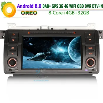 

Android 8.0 Car Radio player DAB+ for BMW 3er E46 Rover 75 Bluetooth DTV-IN WiFi 4G CD GPS DVD RDS OBD USB SD DVR Sat Nav