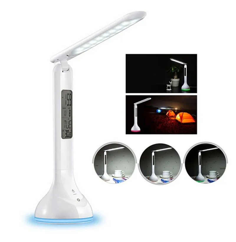 Buy Eye Protection Led Desk Lamp with Clock Calendar