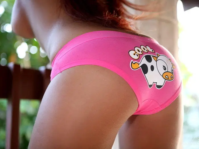 

D1364 Sexy Pink Panties Hot Close Up Butt Boobs-Print Silk Art Wall Poster