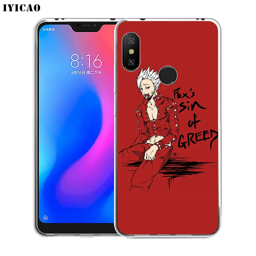 Мягкий силиконовый чехол для телефона IYICAO Ban Seven Deadly Sins Xiaomi Redmi 4A 5A 6A Note 7 6 5 Pro Plus 4X