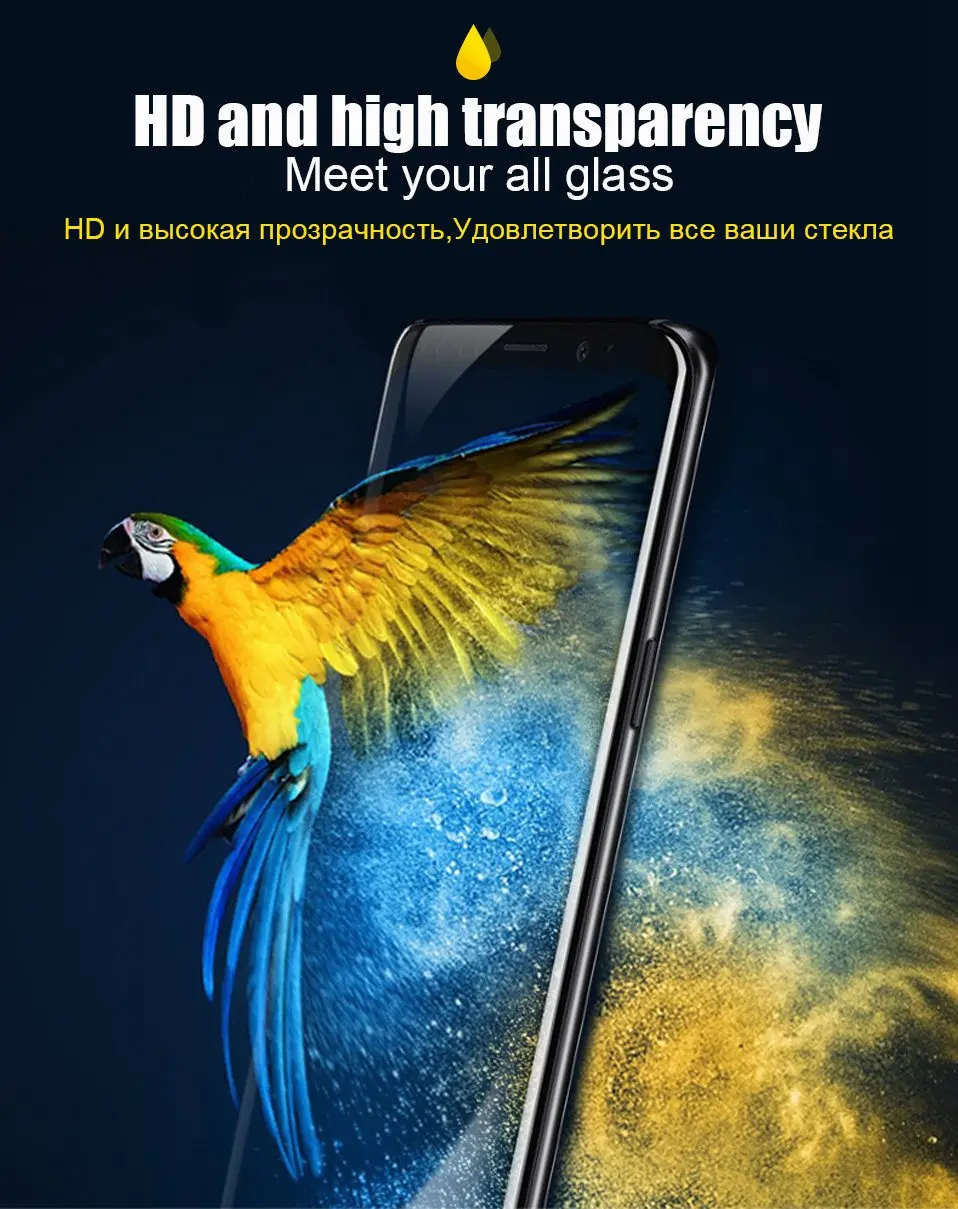 3D Tempered Glass for Samsung Galaxy S10 Lite Plus Screen Protector Curved Edge Glass For Samsung Note 8 9 S8 S9 Plus S6 S7 Edge (9)