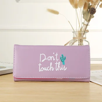 

Women Long Wallet PU Leather Letters Print Card Holder Girls Casual Purse Gift New