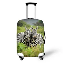 Animal Zebra Print Travel Accessories Suitcase Protective Covers 18-32 Inch Elastic Luggage Dust Cover Case Stretchable